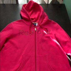 Reebok full zip hooded sweatshirt